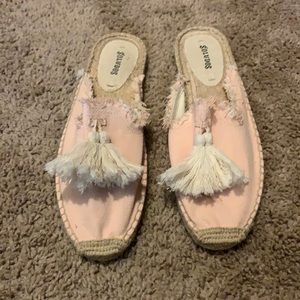 Soludos linen mules